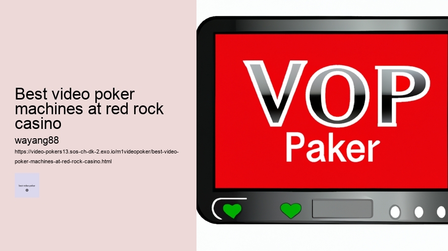 best video poker machines at red rock casino