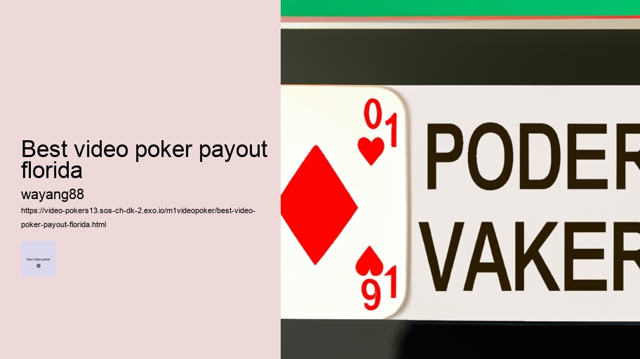 best video poker payout florida