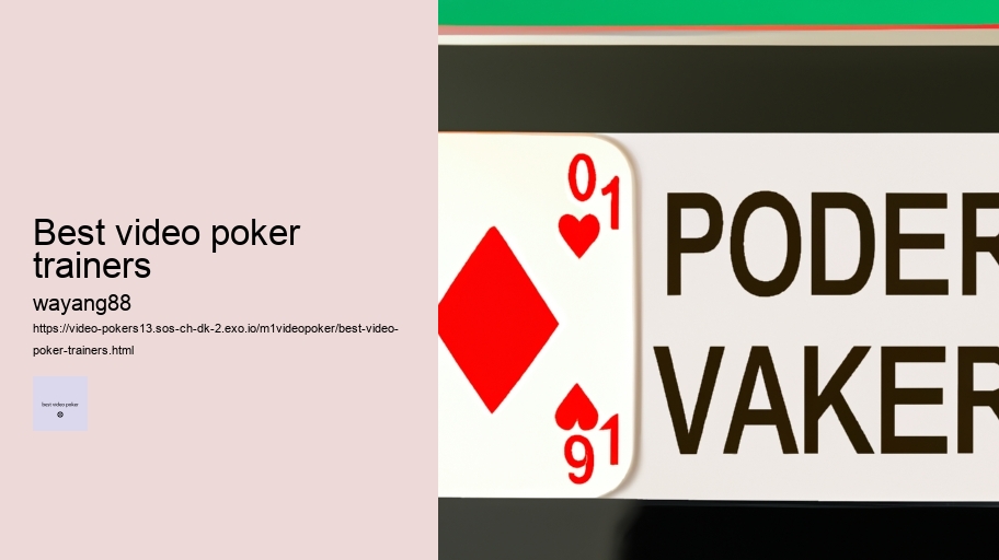 best video poker trainers